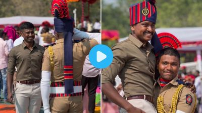 भावाला वर्दीत पाहताच अश्रू अनावर; पहिल्या ‘सलामी’चा व्हिडिओ व्हायरल