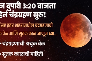 Chandra grahan time in Mumbai, pune sutak kaal in Maharashtra city wise blood moon Time in india lunar eclipse