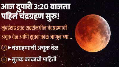 आज दुपारी ३:२० वाजता पहिलं चंद्रग्रहण सुरू! मुंबईसह इतर शहरांमधील चंद्रग्रहणाची वेळ वाचा..