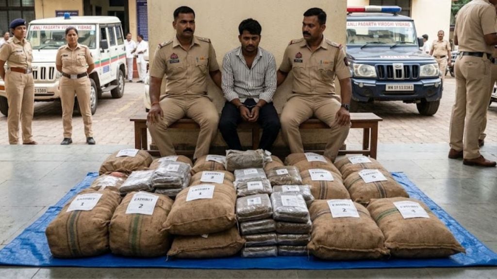 pune-crime-branch-arrests-drug-peddler-with-53-kg-ganja-near-theur pune-crime-branch-arrests-drug-peddler-with-53-kg-ganja-near-theur