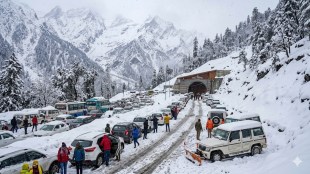 Manali Snowfall Atal Tunnel Himachal Weather | मनाली अटल बोगदा बर्फवृष्टी हिमाचल प्रदेश हवामान