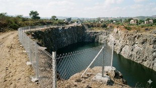 Vasai Virar Stone Quarry Safety Mesh | वसई विरार दगड खाण सुरक्षा जाळी महसूल विभाग