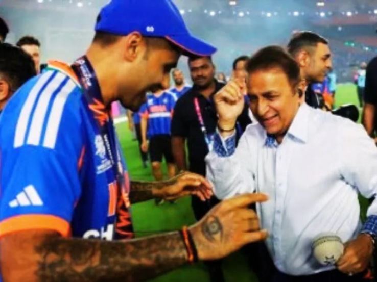 Sunil Gavaskar Dance With Suryakumar Yadav After India win