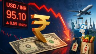 Indian Rupee vs US Dollar exchange rate 2026 | भारतीय रुपया डॉलरच्या तुलनेत घसरला | Rupee hits record low 95.14 mark | रुपयाची ऐतिहासिक घसरण आणि आरबीआय हस्तक्षेप