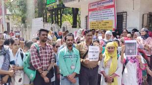 KDMC Health Workers Protest Kalyan | केडीएमसी आरोग्य कर्मचारी आंदोलन थकीत वेतन