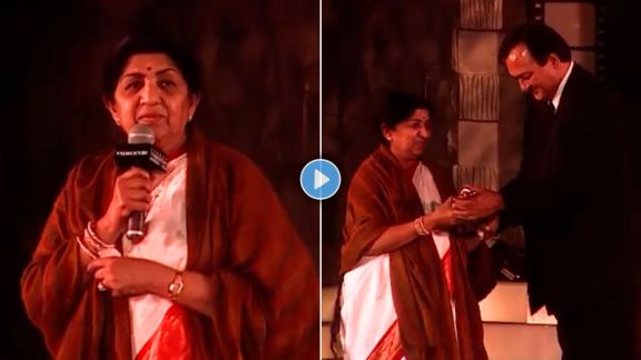 lata mangeshkar got lifetime achievement screen awards in 1995 old video