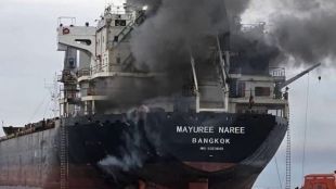 Mayuree Naree ship attack Hormuz Strait | India condemns maritime attack Gujarat bound vessel | होर्मुझच्या सामुद्रधुनीत जहाजावर हल्ला | मयुरी नारी जहाज गुजरात कांडला बंदर