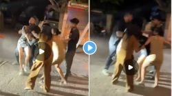 Bhopal Night Club Fight: Drunk Women Fighting Video | भोपाळमध्ये ‘नाईट क्लब’बाहेर मद्यधुंद महिलांमध्ये तुंबळ हाणामारी, हायव्होल्टेज ड्रामाचा Video व्हायरल