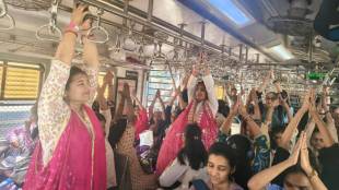 women-yoga-mumbai-local-train-western-railway
