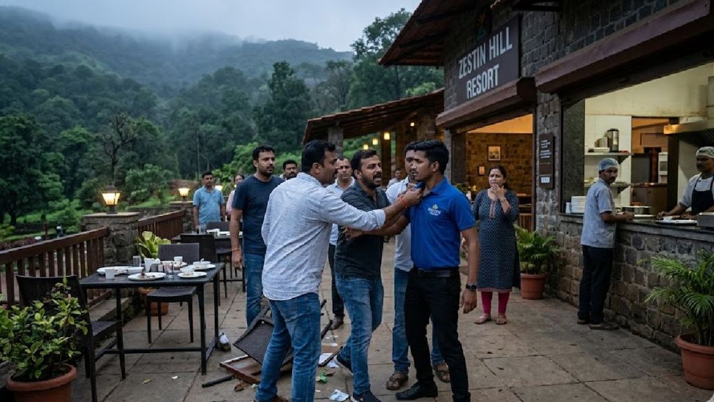 Lonavala Resort Staff Beaten by tourists | Mutton shortage crime scene Lonavala | लोणावळा रिसॉर्ट मारहाण प्रकरण | मटण संपल्यामुळे कर्मचाऱ्यांना मारहाण Lonavala Resort Staff Beaten by tourists | Mutton shortage crime scene Lonavala | लोणावळा रिसॉर्ट मारहाण प्रकरण | मटण संपल्यामुळे कर्मचाऱ्यांना मारहाण