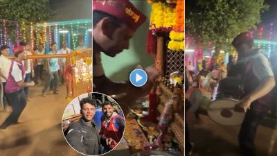 Video : निखिल बनेने शिमग्यात स्वत:च्या हातांनी नाचवली ग्रामदेवीची पालखी; साधेपणाचं कौतुक