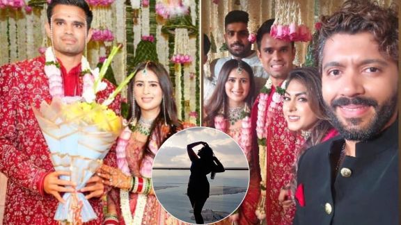 marathi actress kajal kate attend sachin tendulkar son arjun tendulkar and saaniya chandok wedding shares photo on social media