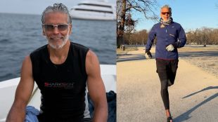 Milind Soman and Ankita Konwar talking about fitness and health