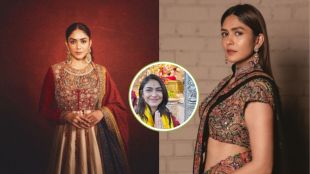 Mrunal Thakur at Dagdusheth Halwai Ganpati Temple Pune