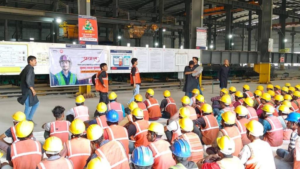 Mumbai Ahmedabad Bullet Train Workers Safety Training | मुंबई-अहमदाबाद बुलेट ट्रेन कामगार सुरक्षा प्रशिक्षण NHSRCL Mumbai Ahmedabad Bullet Train Workers Safety Training | मुंबई-अहमदाबाद बुलेट ट्रेन कामगार सुरक्षा प्रशिक्षण NHSRCL