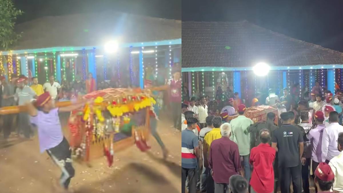 actor nikhil bane went to hometown chiplun for shimga holi ceremony celebrate festival with tradition