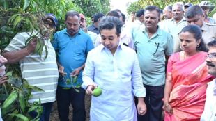 Nitesh Rane Sindhudurg Mango Loss | नितेश राणे सिंधुदुर्ग आंबा नुकसान पाहणी ड्रोन तंत्रज्ञान