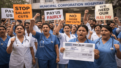 मुंबई महानगरपालिकेच्या रुग्णालयातील कर्मचारी, परिचारिकांचे वेतन कापले, कर्मचाऱ्यांमध्ये असंतोष