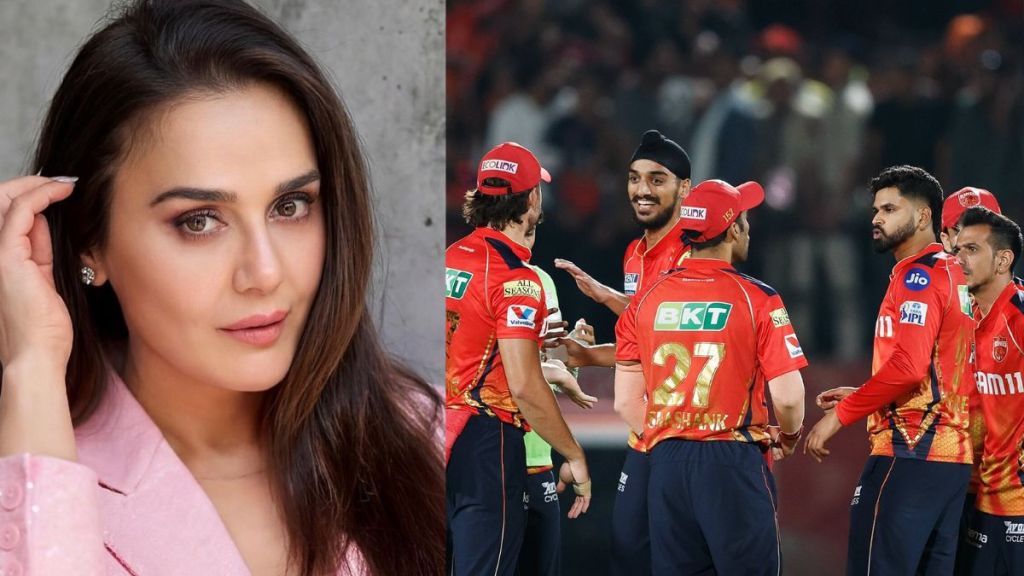 Preity Zinta during an IPL match cheering for Punjab Kings and her luxury lifestyle. Preity Zinta during an IPL match cheering for Punjab Kings and her luxury lifestyle.