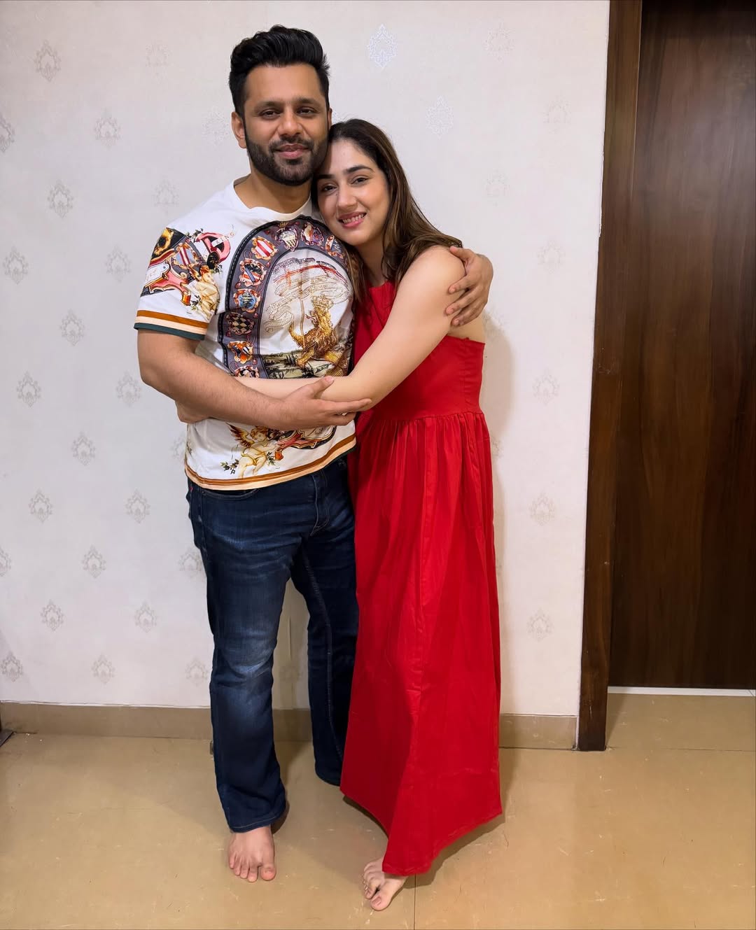 rahul-vaidya-disha-parmar-new-home-griha-pravesh-photos