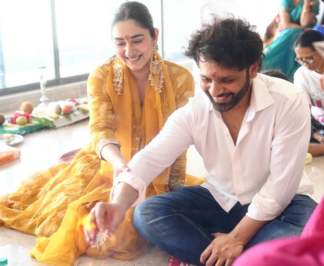 rahul-vaidya-disha-parmar-new-home-griha-pravesh-photos