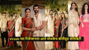 Rashmika Mandanna and Vijay Deverakonda reception photos with Chiranjeevi and Karan Johar