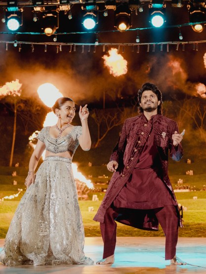 rashmika vijay sangeet photos