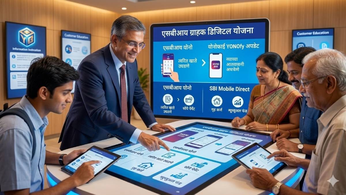 SBI Chairman CS Shetty on YONO Digital Bank Plans | SBI च्या ३० कोटी ...