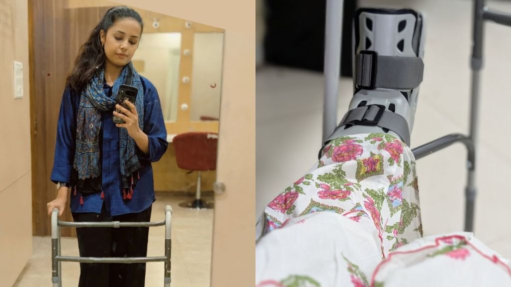 shivani rangole leg fracture injury actress shares photo with walker and gives update shivani rangole leg fracture injury actress shares photo with walker and gives update