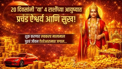 २० दिवसांनी ‘या’ ४ राशींच्या आयुष्यात प्रचंड ऐश्वर्य आणि सुख! शुक्र करणार लवकरच मालामाल…