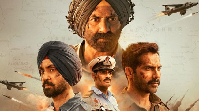 Sunny Deol in Border 2 movie poster with OTT release announcement