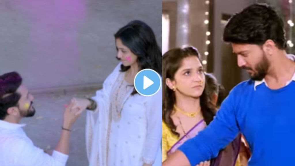 Kedar proposing Tarini in Zee Marathi Serial Tarini. Kedar proposing Tarini in Zee Marathi Serial Tarini.