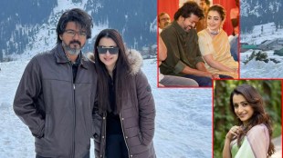 Actress Trisha Krishnan and Thalapathy Vijay affair romantic photos