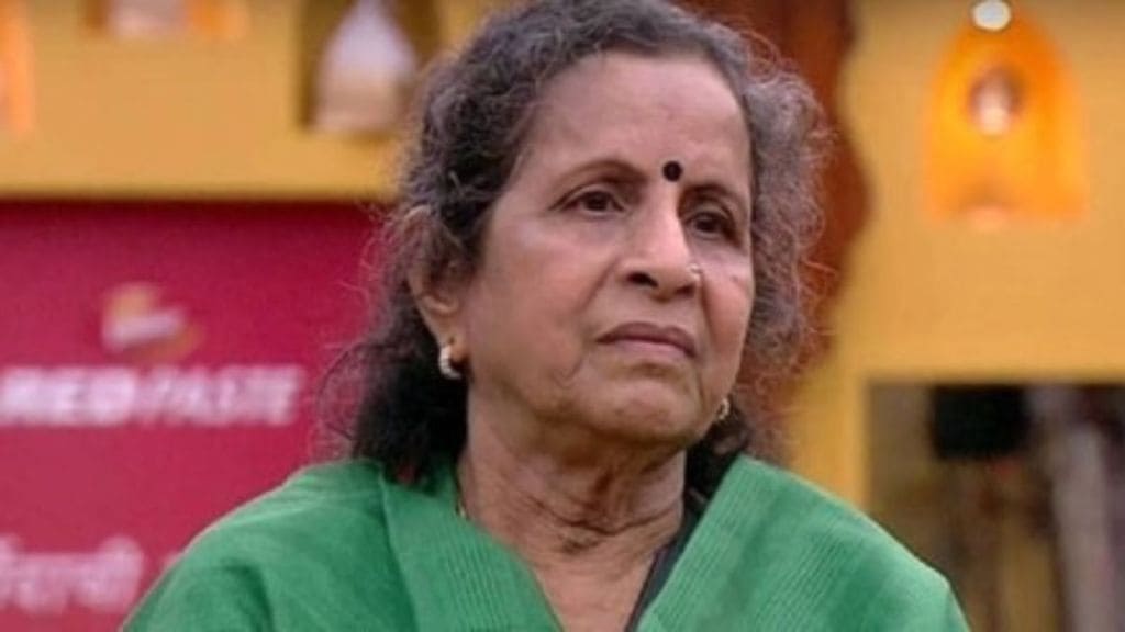 Veteran actress Usha Nadkarni talking about Bigg Boss Marathi contestants Veteran actress Usha Nadkarni talking about Bigg Boss Marathi contestants