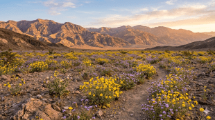 Death Valley California Super Bloom 2026 | USA Desert Gold flowers history | Why is it called Death Valley history in Marathi | California tourist attractions latest news
