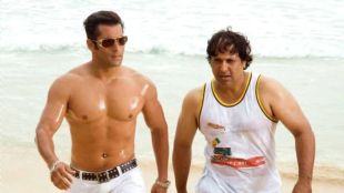 Govinda and Salman Khan posing together from the movie Partner.