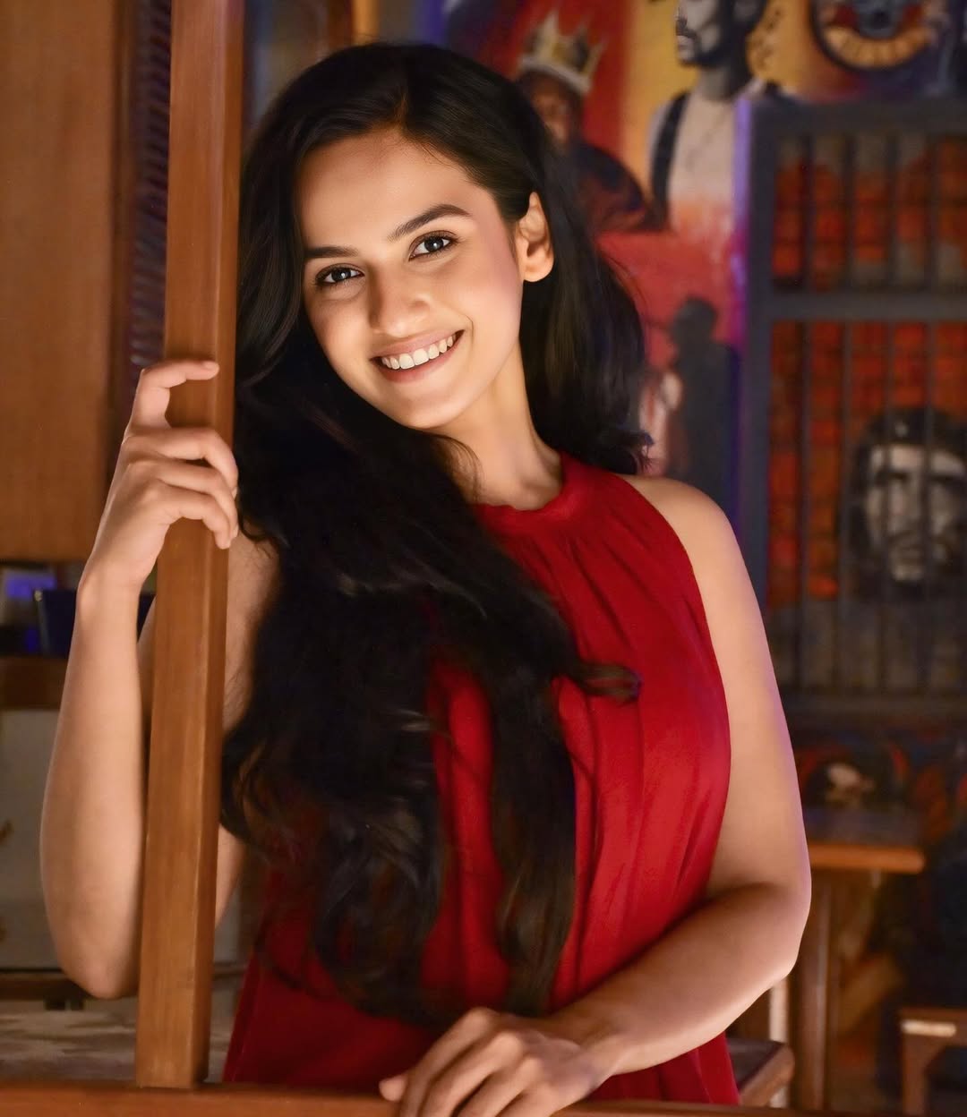 Shivani Baokar printed ethnic dress photos