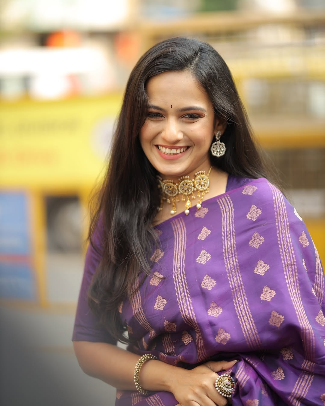 Shivani Baokar printed ethnic dress photos