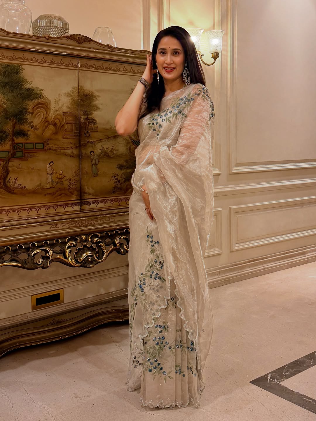 Zaheer Khan wife Sagarika Ghatge new saree look
