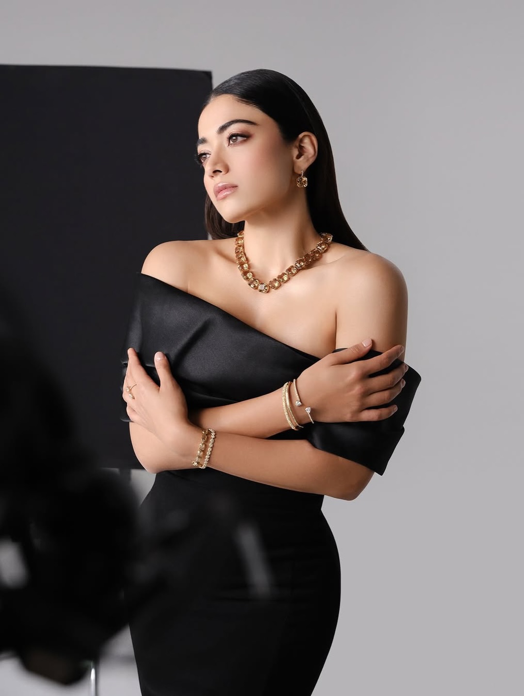 Rashmika Mandanna latest saree lookc