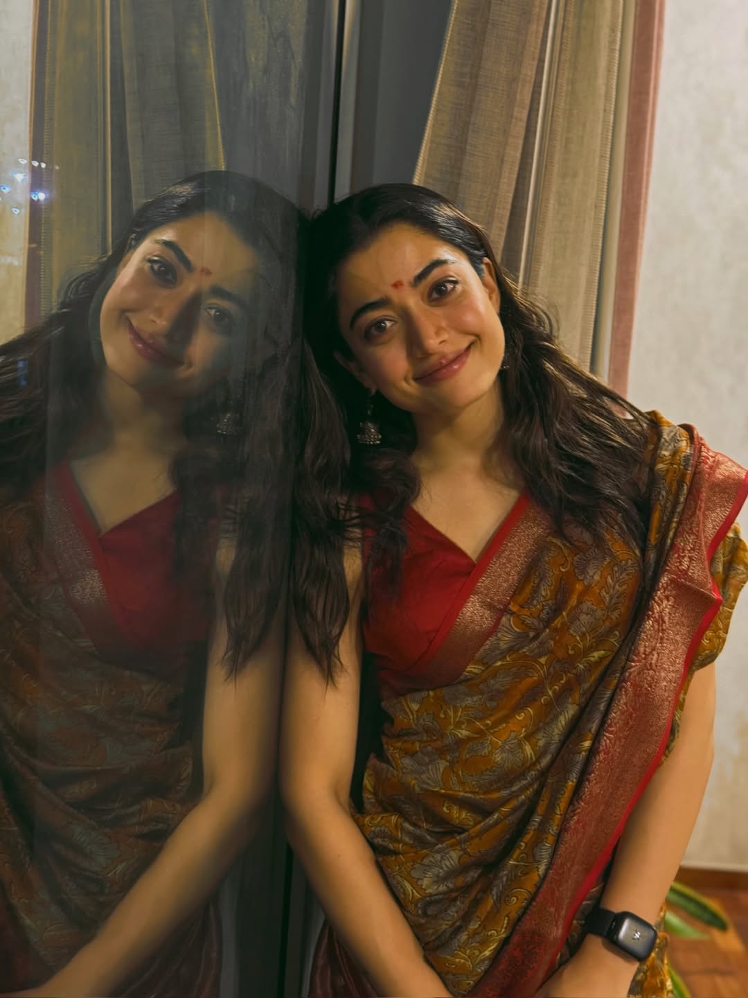 Rashmika Mandanna latest saree look