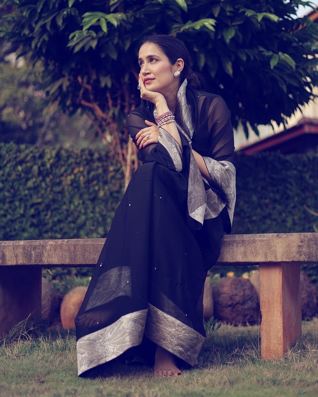 Zaheer Khan wife Sagarika Ghatge new saree look