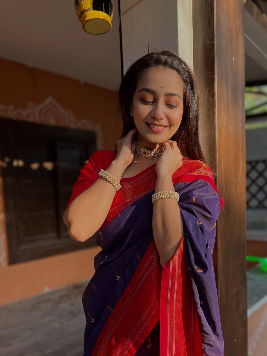 Rupal Nand traditional green saree look viral