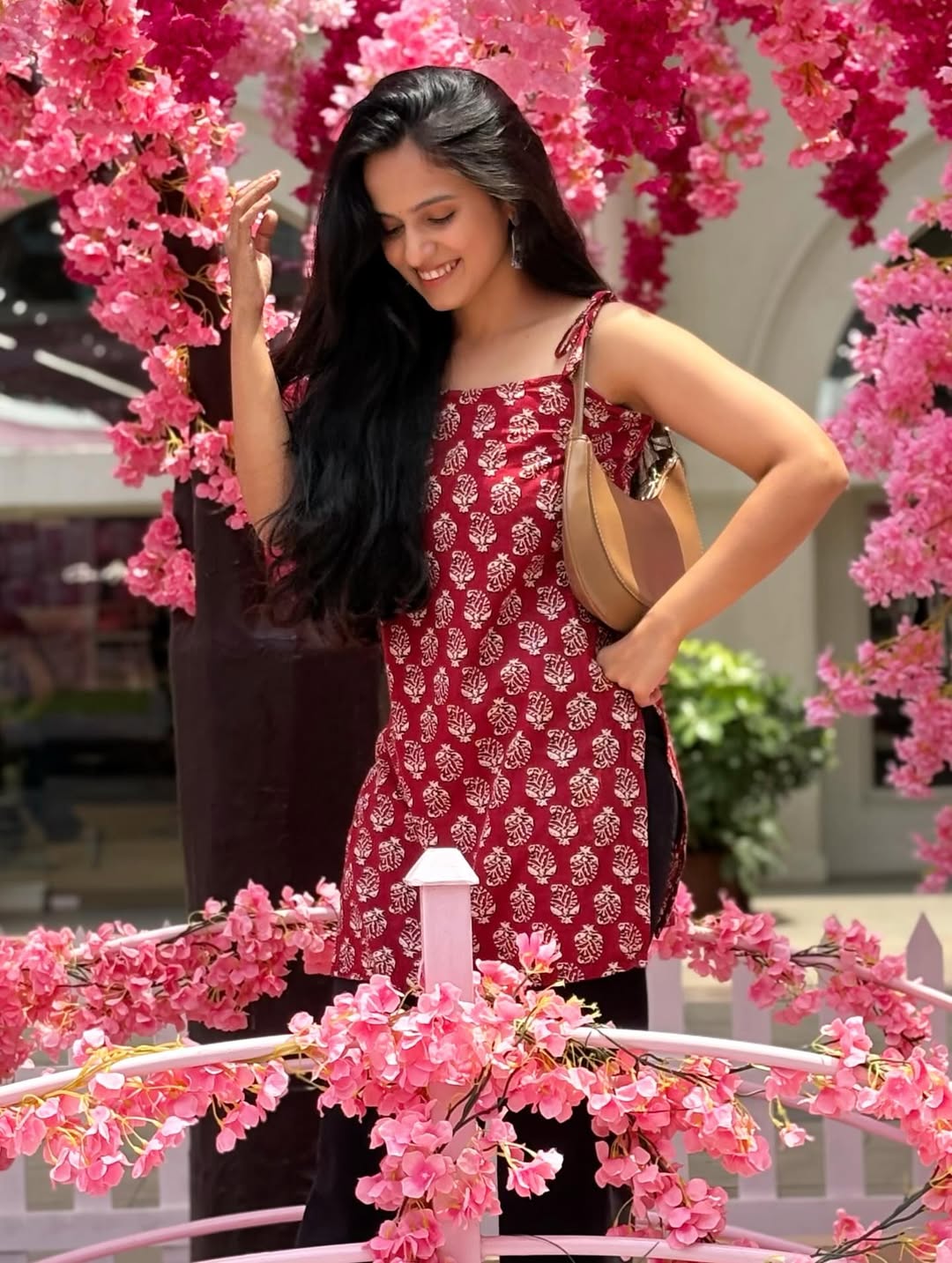 Shivani Baokar printed ethnic dress photos