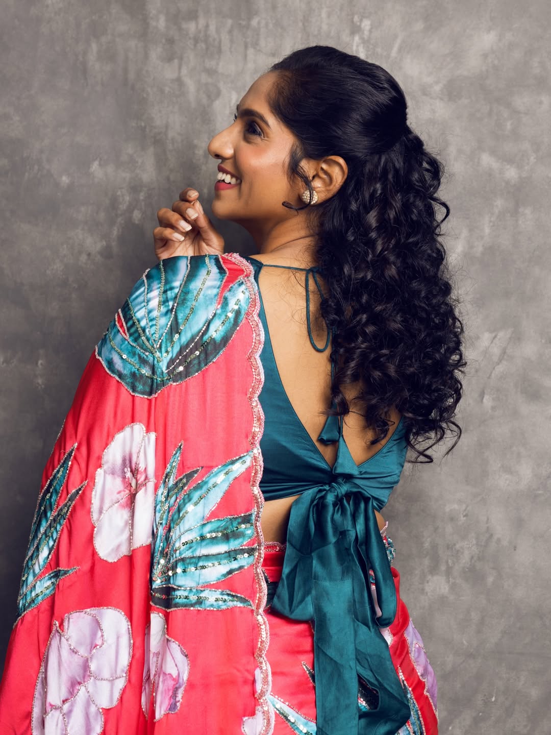 Jamie Lever saree look