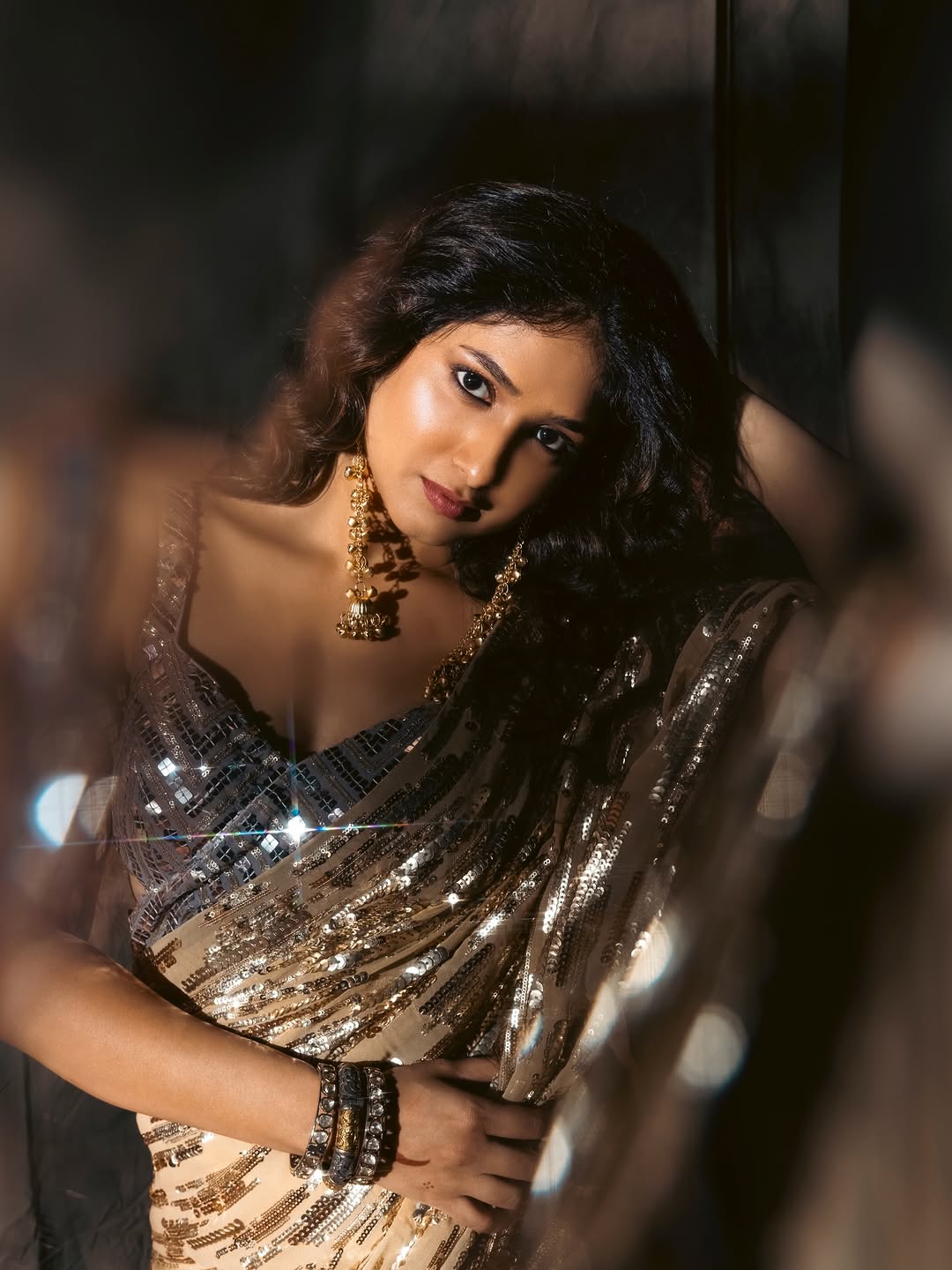 Priyadarshini Indalkar glamorous saree look