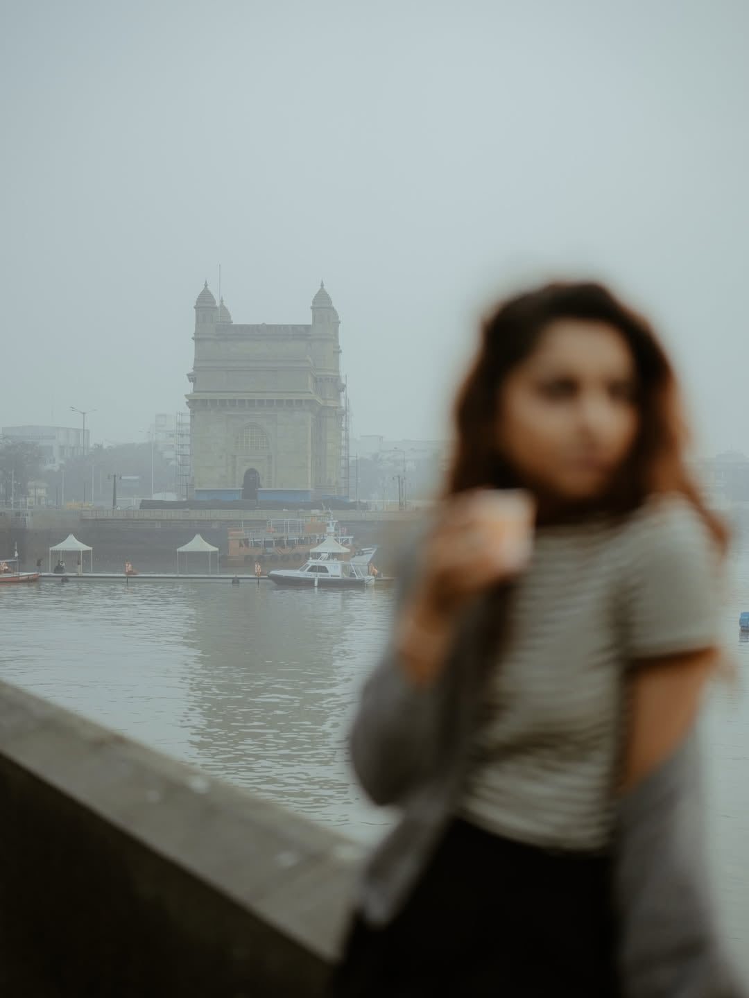 Gauri Nalawade stylish photoshoot at Gateway of India