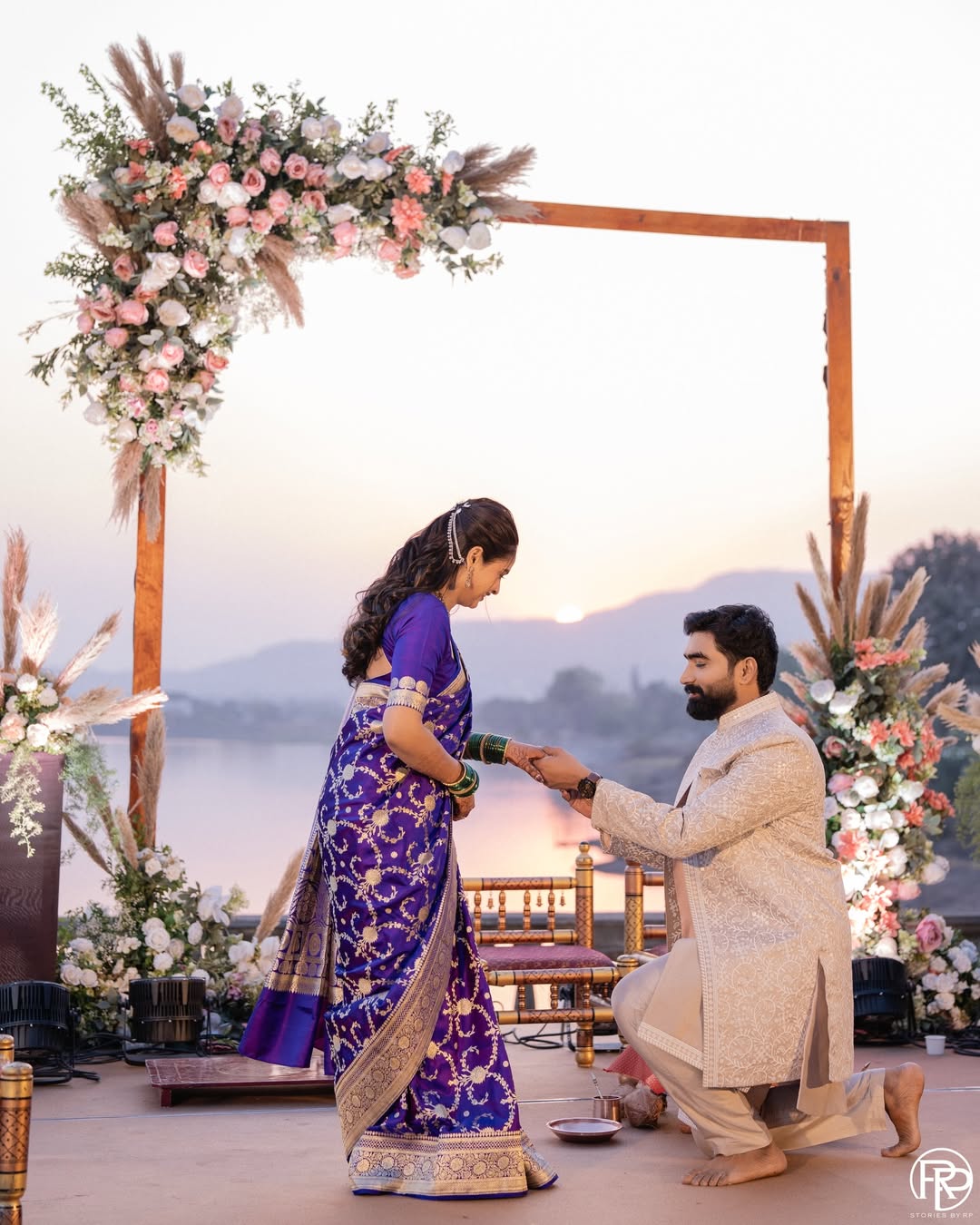 Apurva Gore engagement look photos