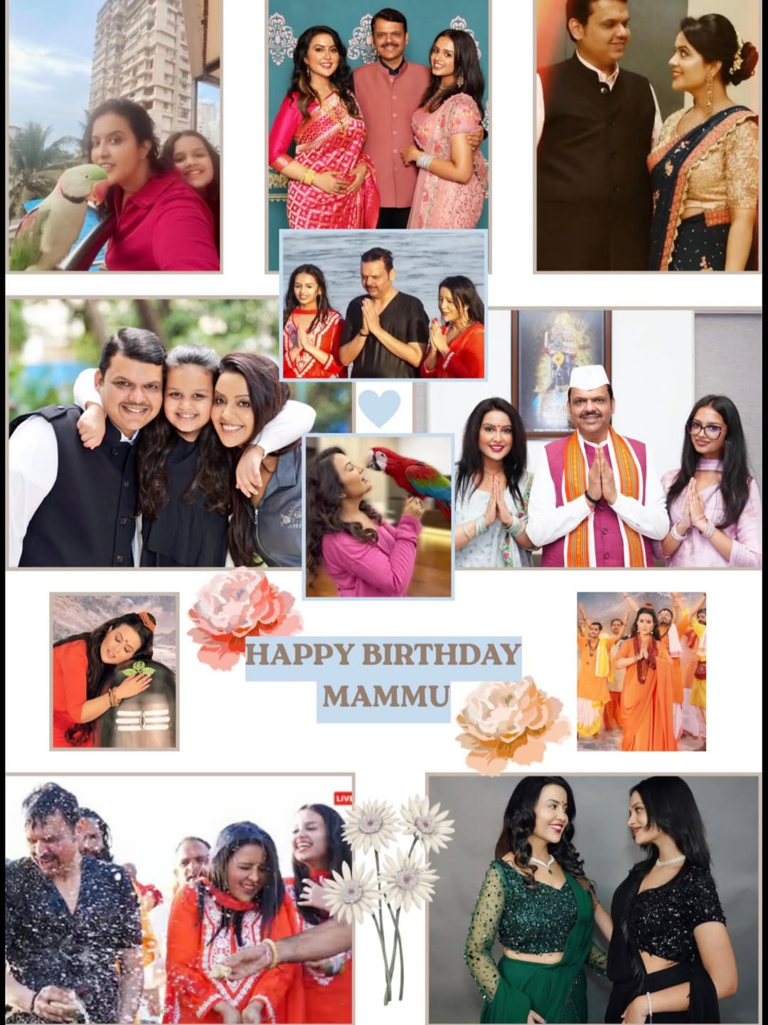 Amruta Fadnavis birthday celebration, Divija Fadnavis emotional post for mother,