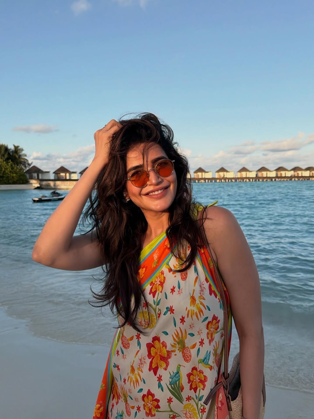 Karishma Tanna beach photoshoot pregnancy glow at 42